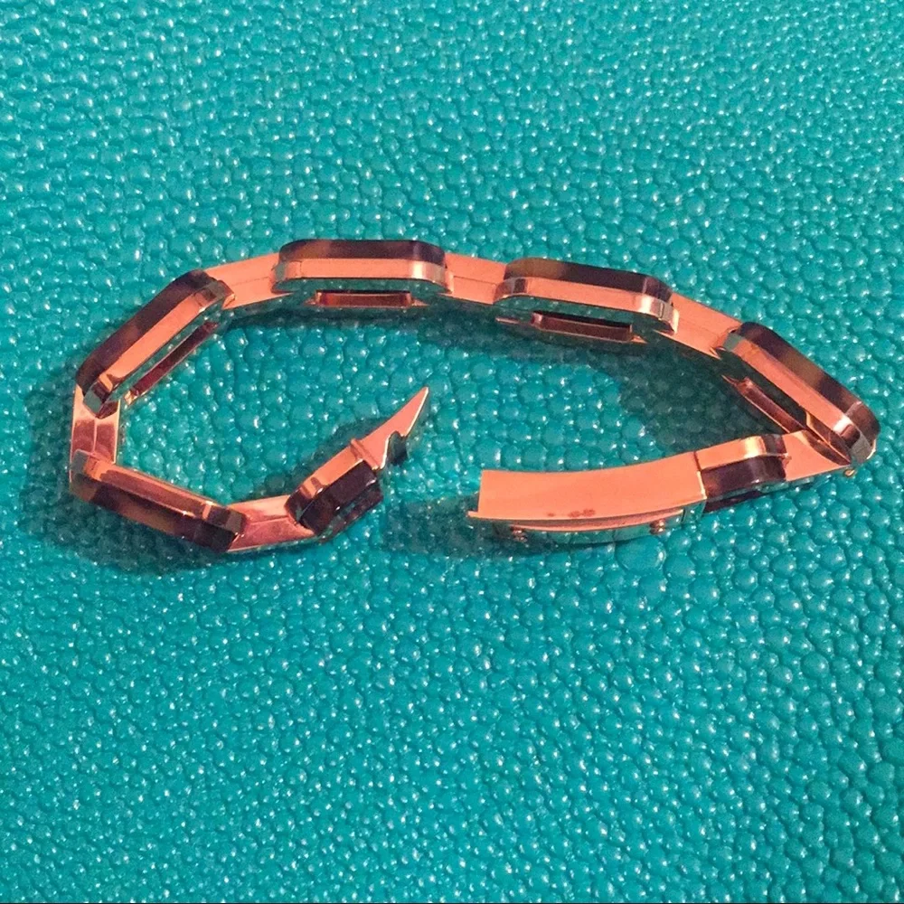 Michael Kors Rose Gold Tortoise Link Bracelet